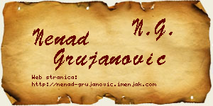 Nenad Grujanović vizit kartica